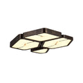 **Technisch Titel in het Nederlands: Modern Plafondlamp met Vijf LED-panelen en Strakke Vormgeving**