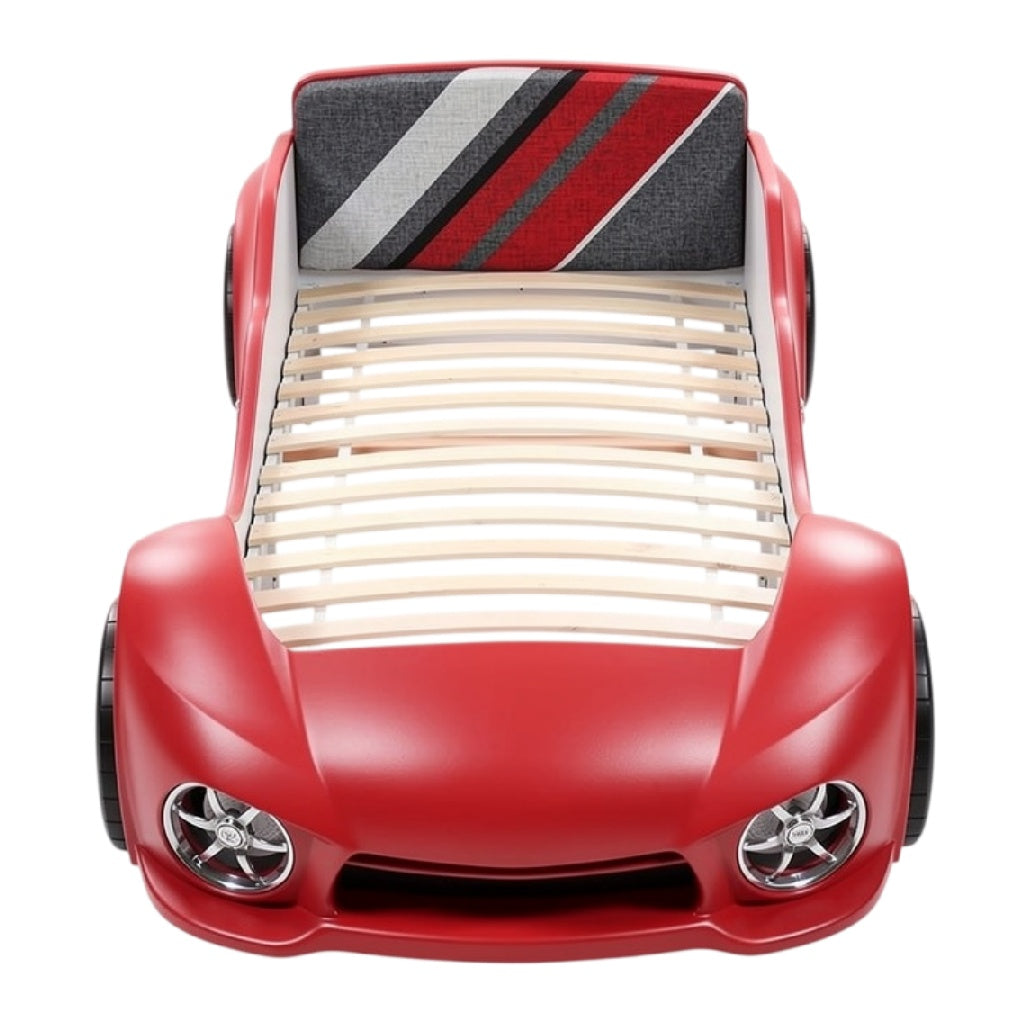 **Technische titel in het Nederlands: Auto-vorm kinderbed met houten lattenbodem**
