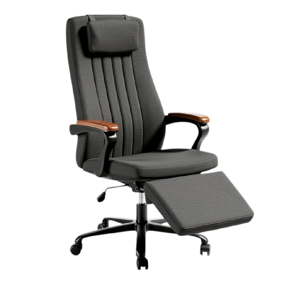 **Ergonomische bureaustoel met verstelbare voetensteun**